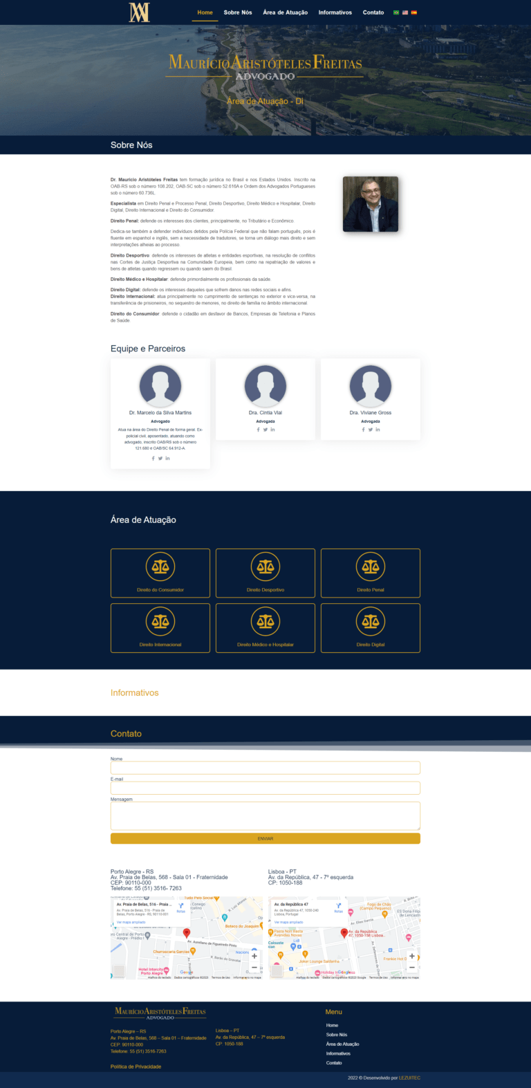 Sites, Landing Pages, ecommerce